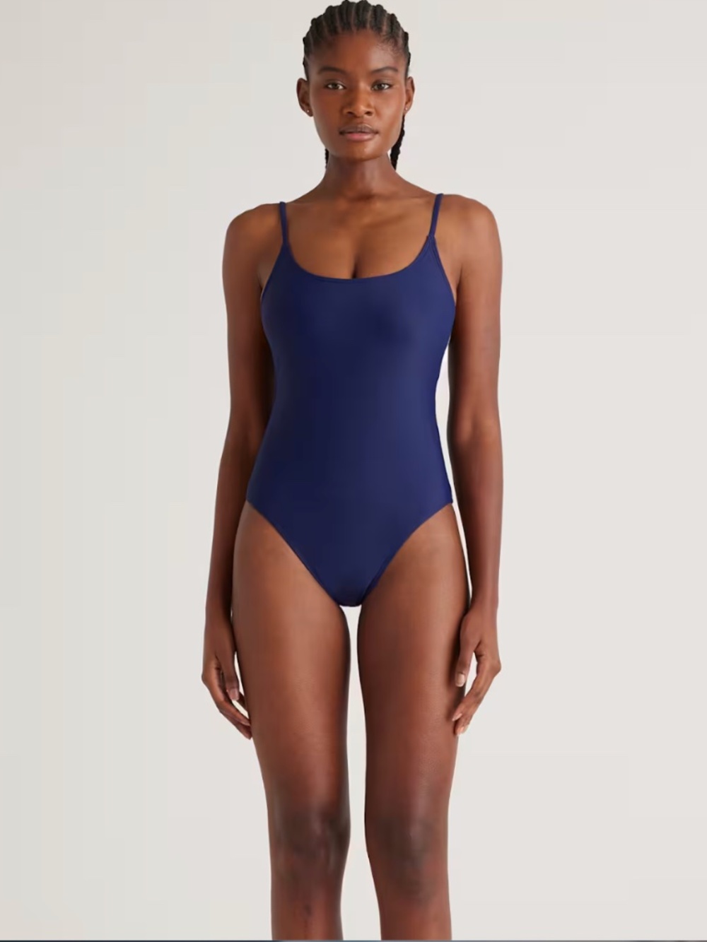 Quince One-Piece Swimsuit - Navy XS Italian Cami NWT